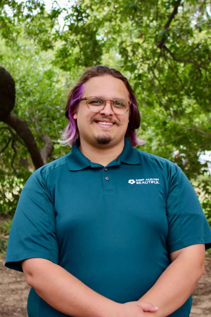 Headshot of Edward Pung, Adopt-A-Creek Coordinator at Keep Austin Beautiful.