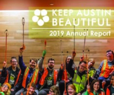 Keep Austin Beautiful Fiscal Year 2019 Annual Report cover image.